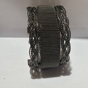 Elegant Silver Mesh Bracelet